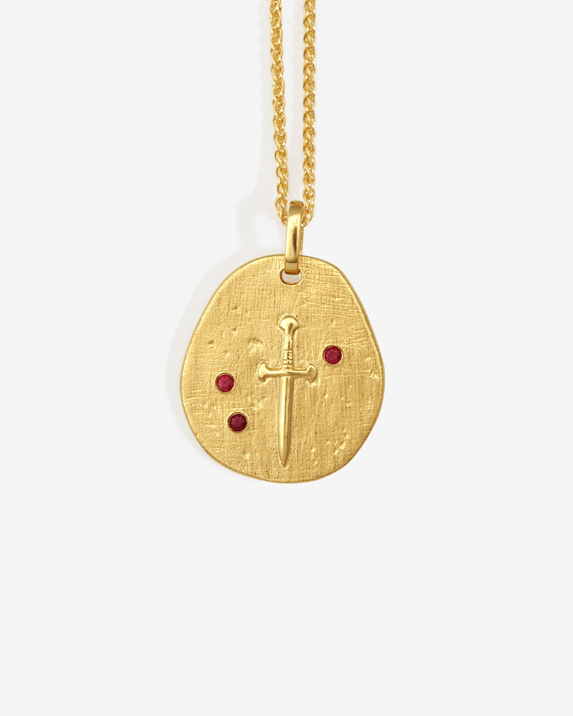 Temple of the Sun Valor Necklace Ruby Gold Vermeil