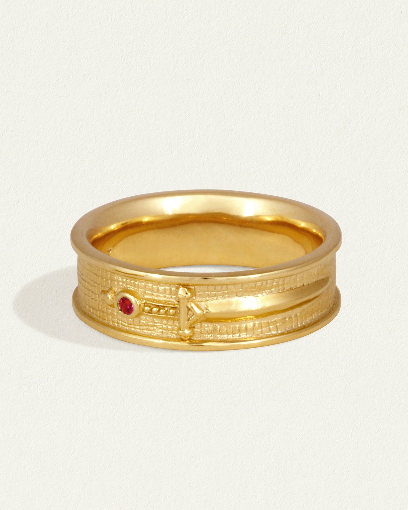Valor Ring Ruby Gold Vermeil