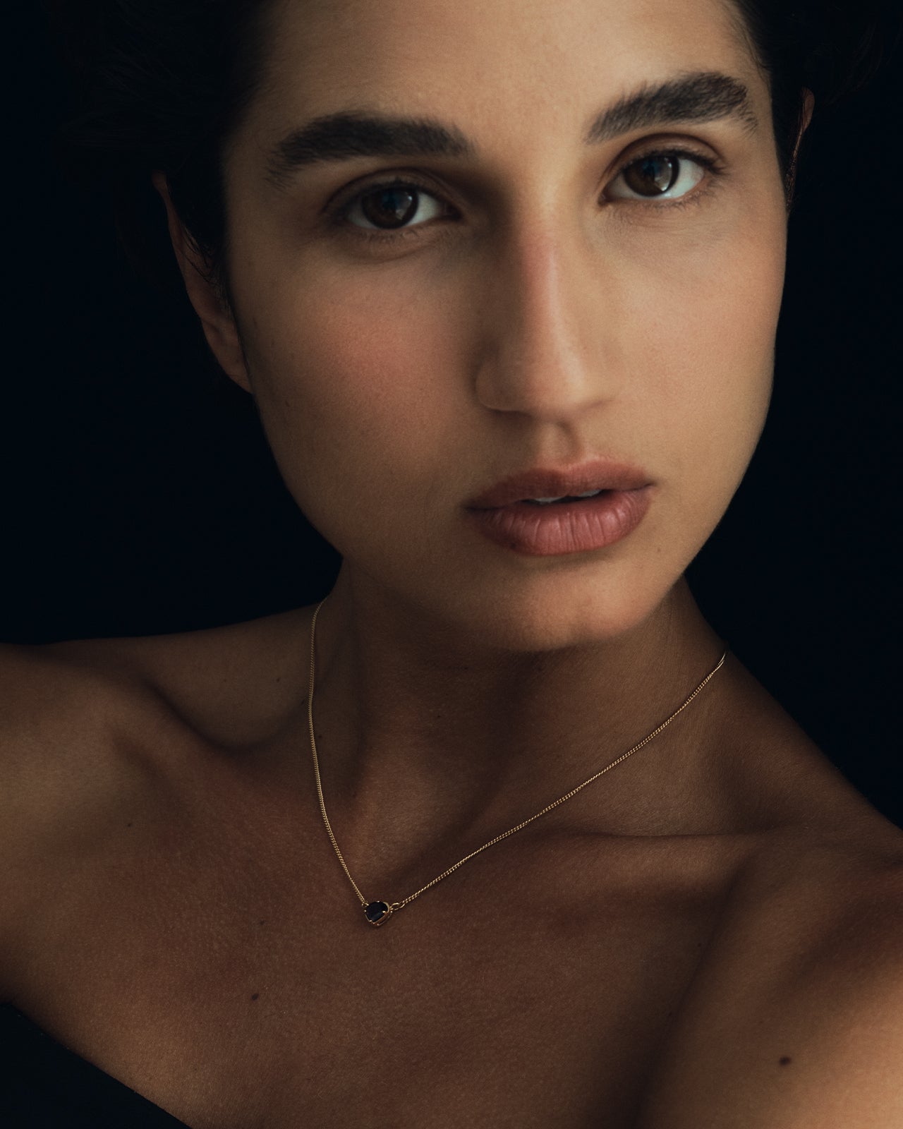 Temple of the Sun Venus Solitaire Necklace Gold Vermeil