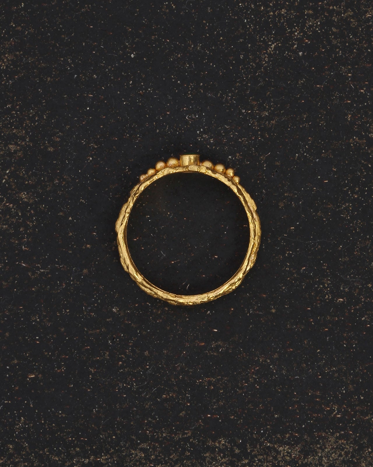 Temple of the Sun Verbena Ring Emerald Solid Gold