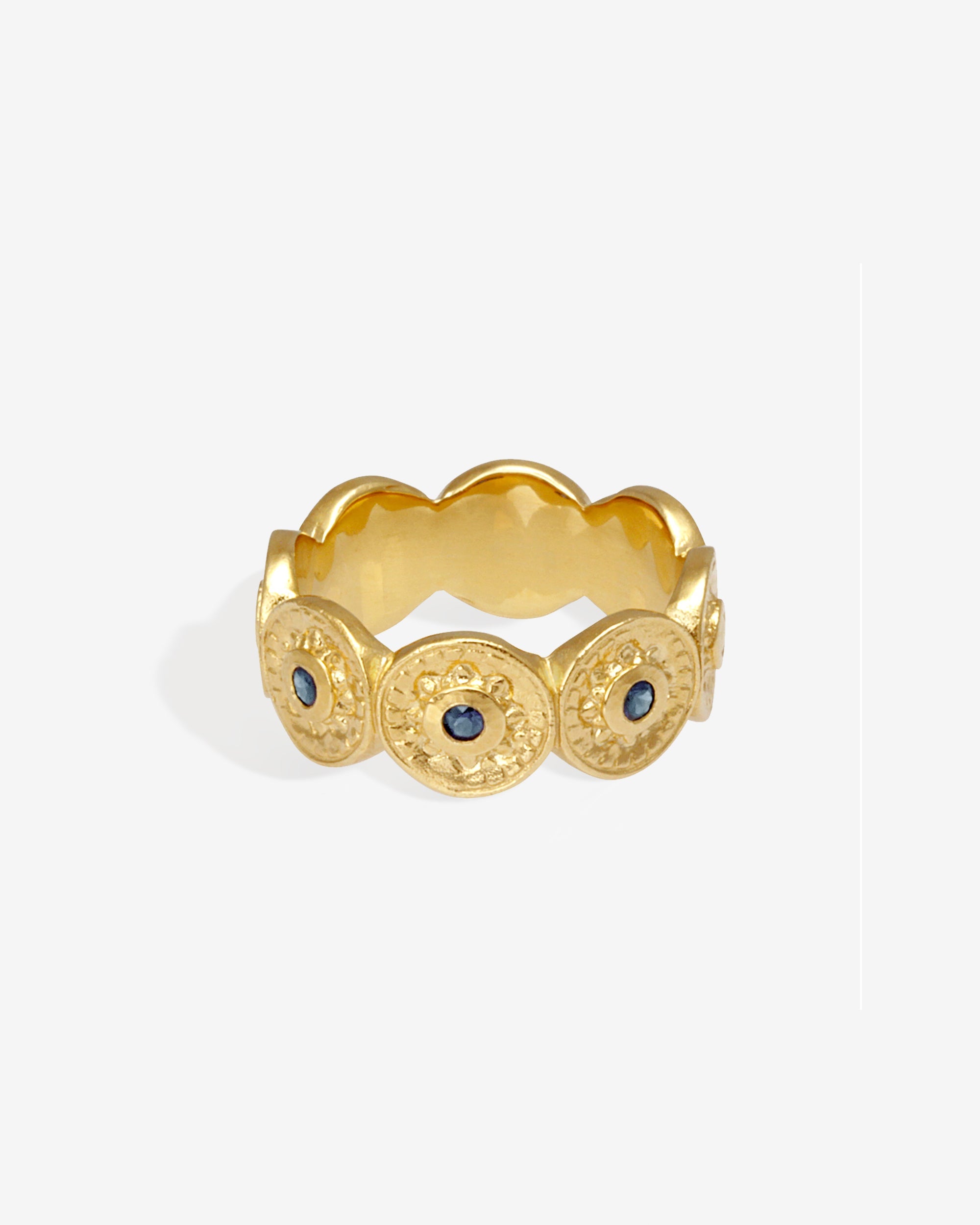 Temple of the Sun Vesta Ring Gold Vermeil