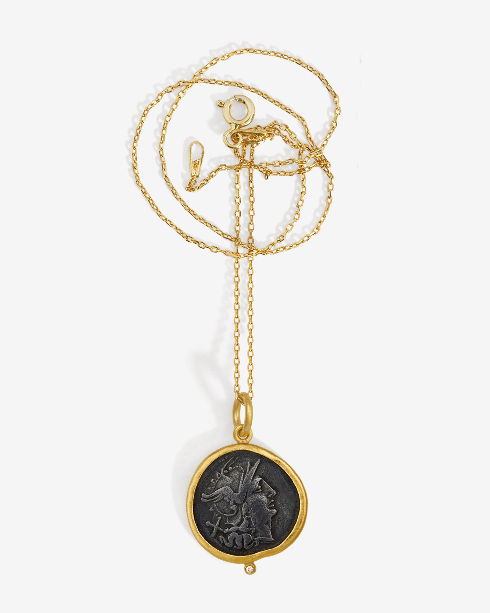 Temple of the Sun Victory Necklace Diamond Solid Gold
