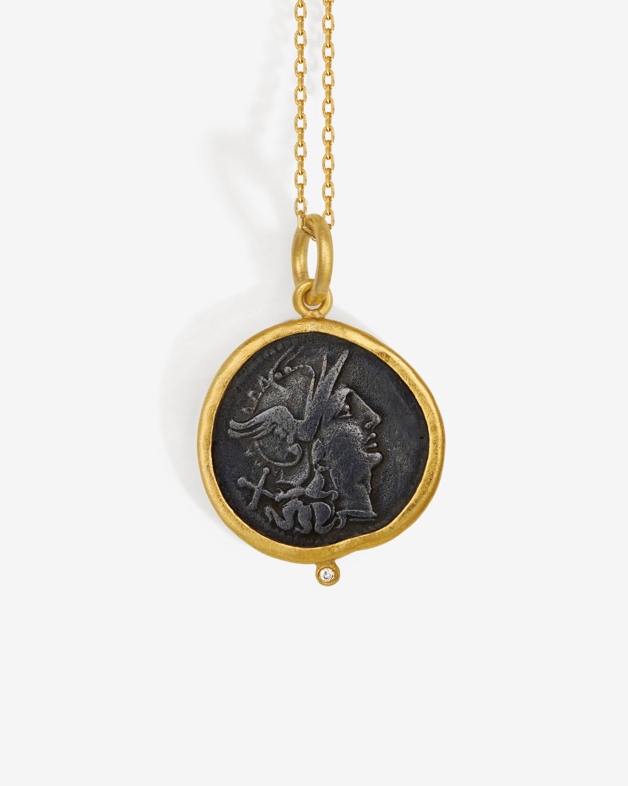 Temple of the Sun Victory Necklace Diamond Solid Gold