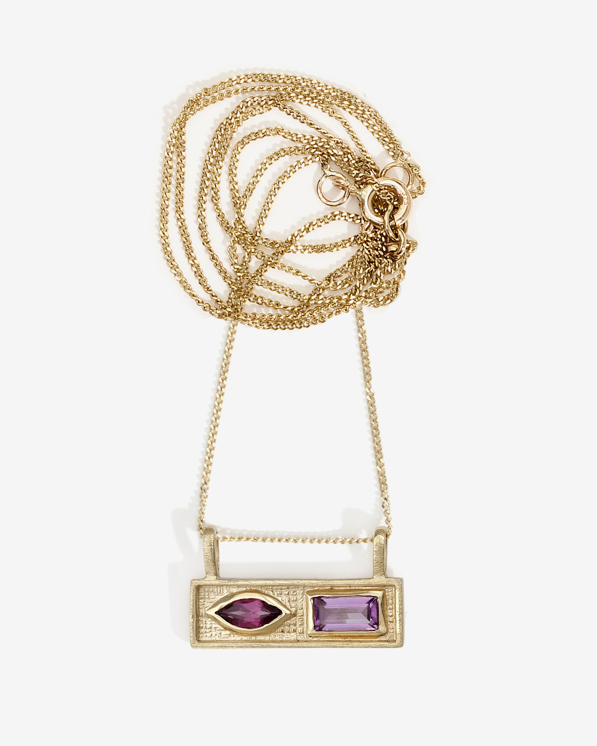 Temple of the Sun Viola Necklace Solid Gold