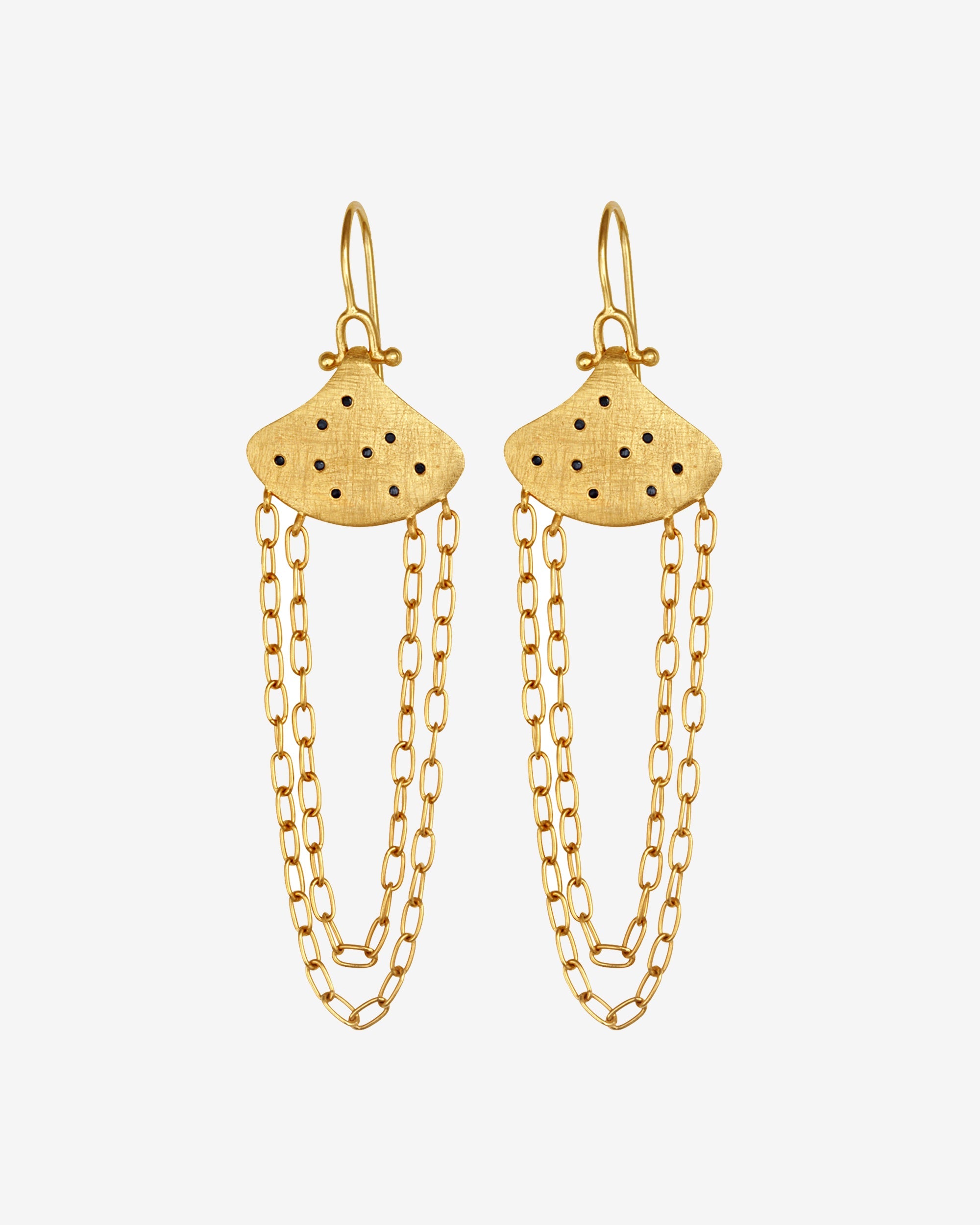 Temple of the Sun Willa Earrings Gold Vermeil