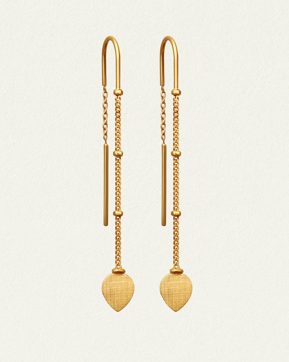 Gold simple sales earrings images