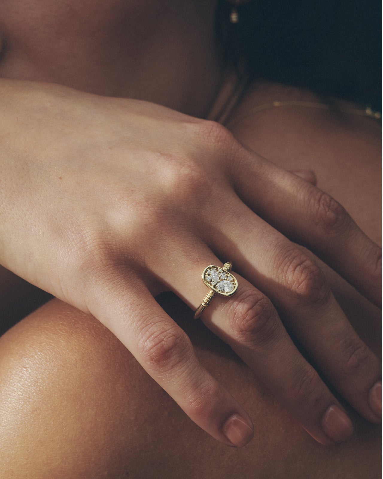 Temple of the Sun Illume Ring Diamond Solid Gold