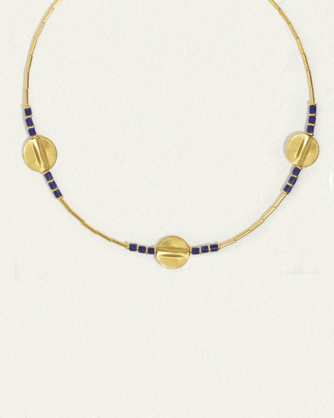 Lapis 2024 necklace gold