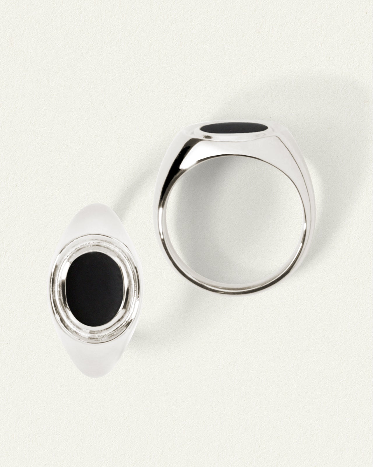 Kosmos Ring Onyx Silver – Temple of the Sun Jewellery