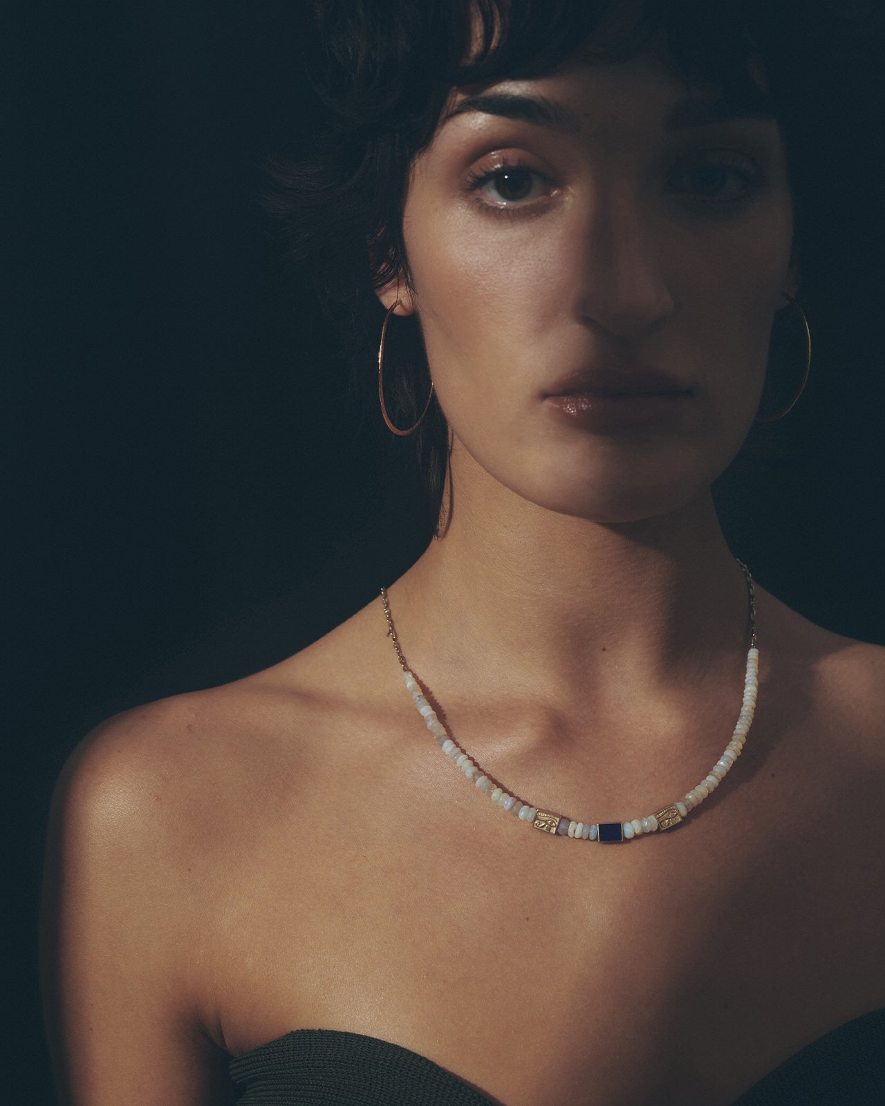 Temple of the Sun Luxor Necklace Solid Gold