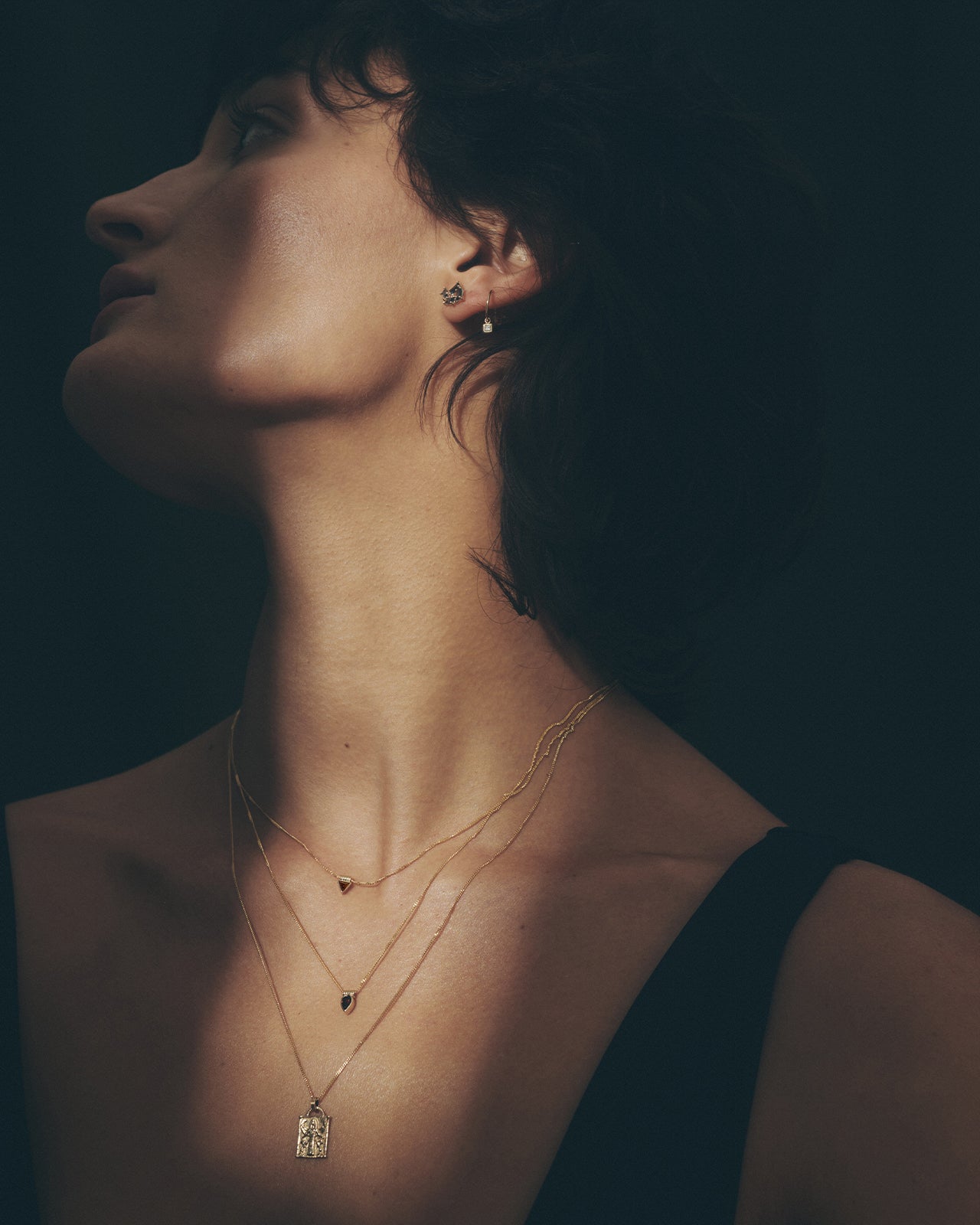 Temple of the Sun Terra Earring Solid Gold