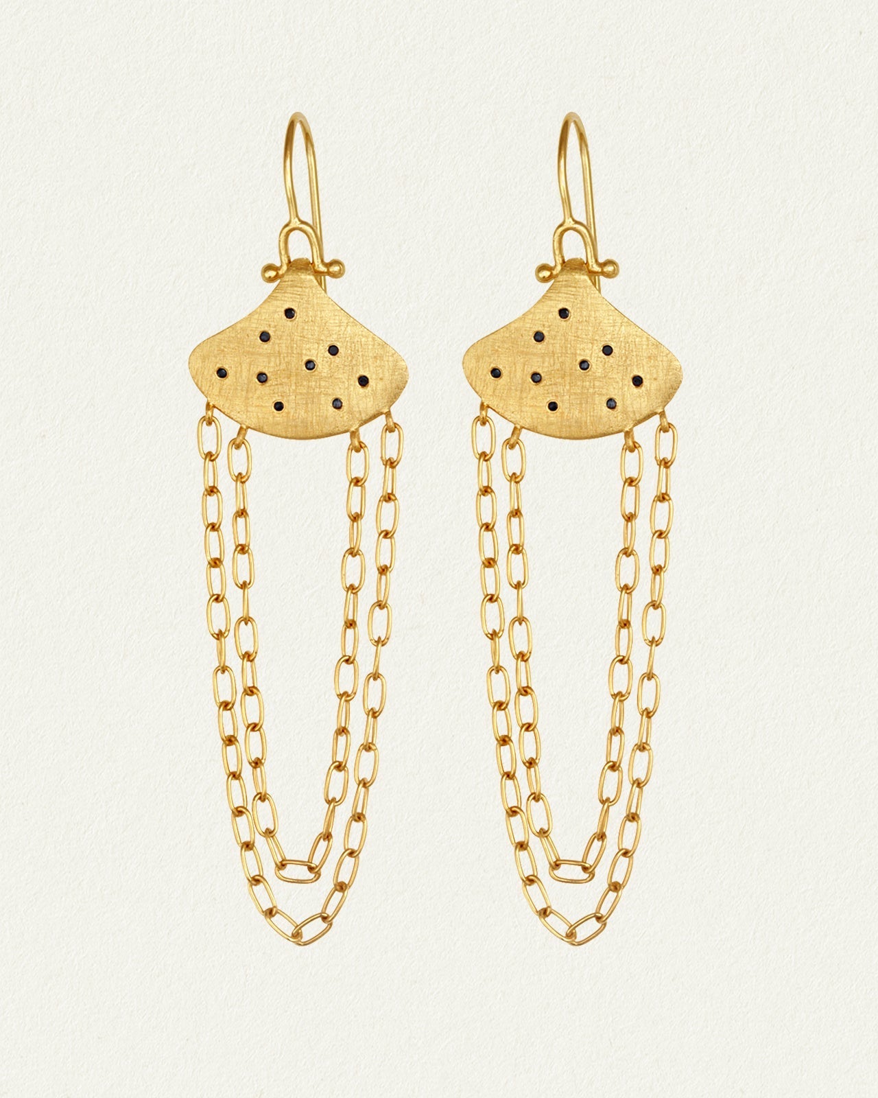 Temple of the Sun Willa Earrings Gold Vermeil